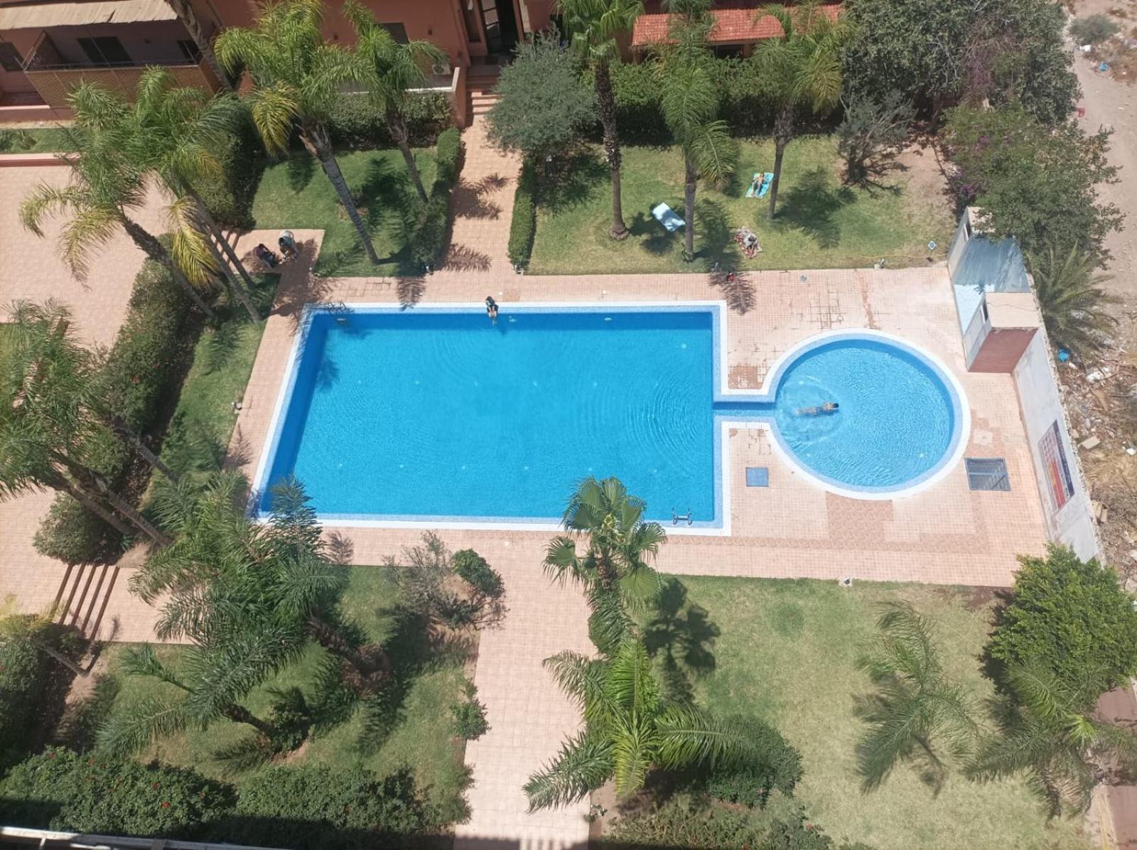 Appartement Haut Standing Vu Piscine Marrakesh Exterior photo